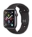 Apple Watch Series 4 GPS + Cellular, 44mm Aluminiumgehäuse, Space Grau, Black mit Sportarmband